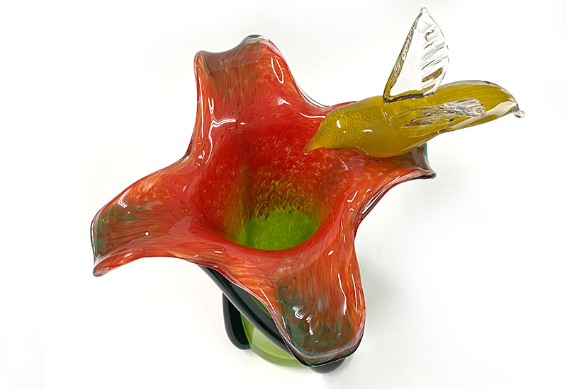 春池玻璃 花月系列-紅彩 花瓶花器